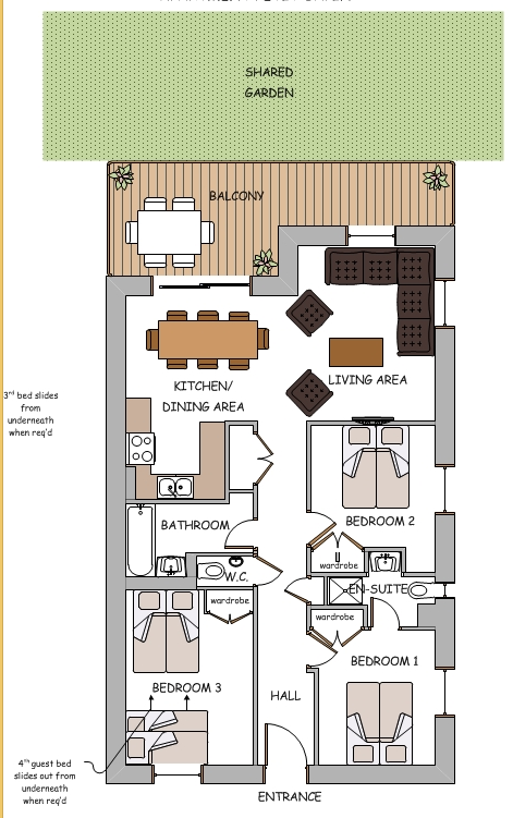 Apartment Petit Sapin Morzine Floor Plan 1